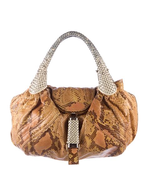 fendi python handle bag|fendi spy handbags.